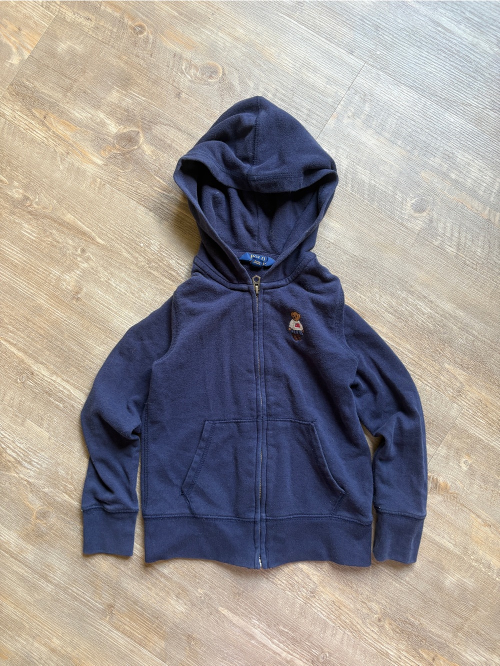 Polo Ralph Lauren Boys Polo Bear Full Zip Hoodie Navy S/P | Preppy